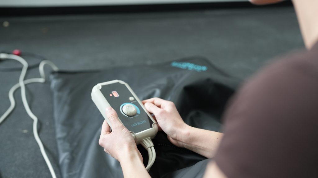 The Higher Dose Infrared Sauna Blanket's controller. 